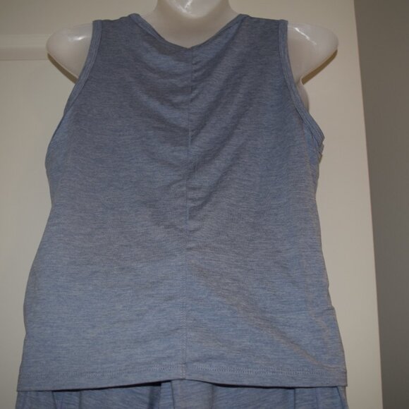 NWOT 90 DEGREE BY REFLEX Blue Front Twist Tank Top And Slim Joggers Set Size S - Picture 6 of 7